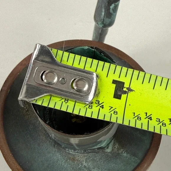 PartyLite Moon and Stars Wall Sconce Candle Holder Verdigris Patina Vintage 8.5" - Picture 8 of 8